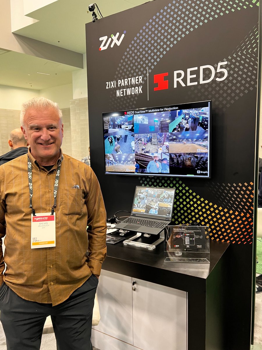 Red5Pro's tweet photo. Hello from the NAB Show in Las Vegas! If you're here, come on by and say hi.
Zixi Booth # W1401 and NOMAD Media Booth # W1359 and
Tuesday, April 16 | 3:00PM - 3:30PM PT
AMD Booth # SL9099 #ultralowlatency #broadcasting #webrtc #rtsp #NAB #Zixi #NOMAD #livestreaming #Red5 https://t.co/Xqh9Pj55Xv