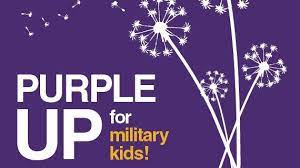 It's time to PURPLE UP!
Today we honor our nation's incredible military kids! Camp Corral recognizes that in a military family, everyone serves. Military kids always persevere! Wear purple today in honor of their resilience, dedication and heroism.