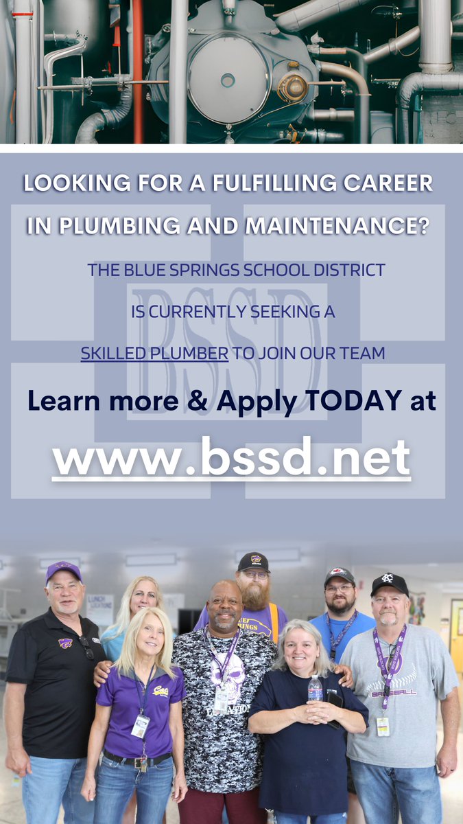 BSSD is currently looking for a Skilled Plumber to join our exceptional Maintenance team! This position is a Full-time (260 day, 8 hours per day agreement) Benefits Eligible position that will require traveling throughout buildings to help maintain the safety of our schools and