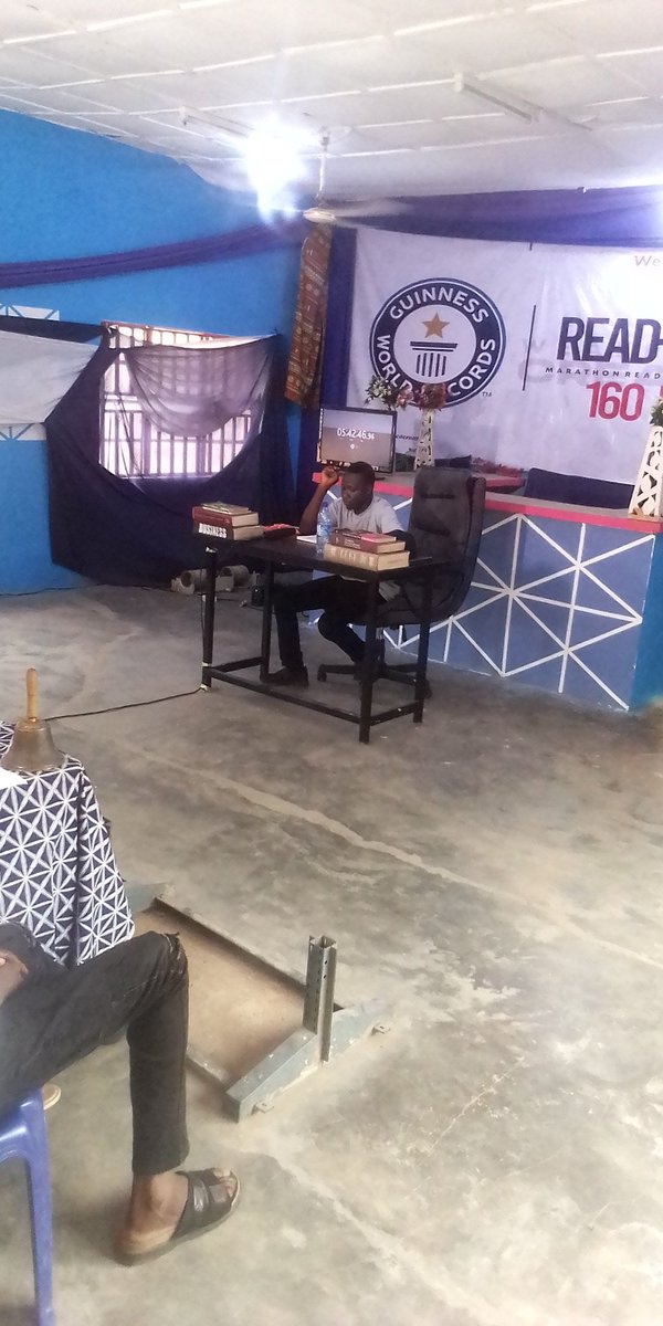itz_attah's tweet photo. 160 Hours Read-a-thon 
We keep Going, 5:44 minutes Gone 
#Dollar 
#Davido
#NYSC
#
#PastorpaulEnenche
#WeafricaCreate #160HoursReadAThon
#AsogyaWunujiManasseh
#GuinnessWorldrecord 
#BruceLehrmann 
#GetInvolvedNow https://t.co/aBNXFnDUEr