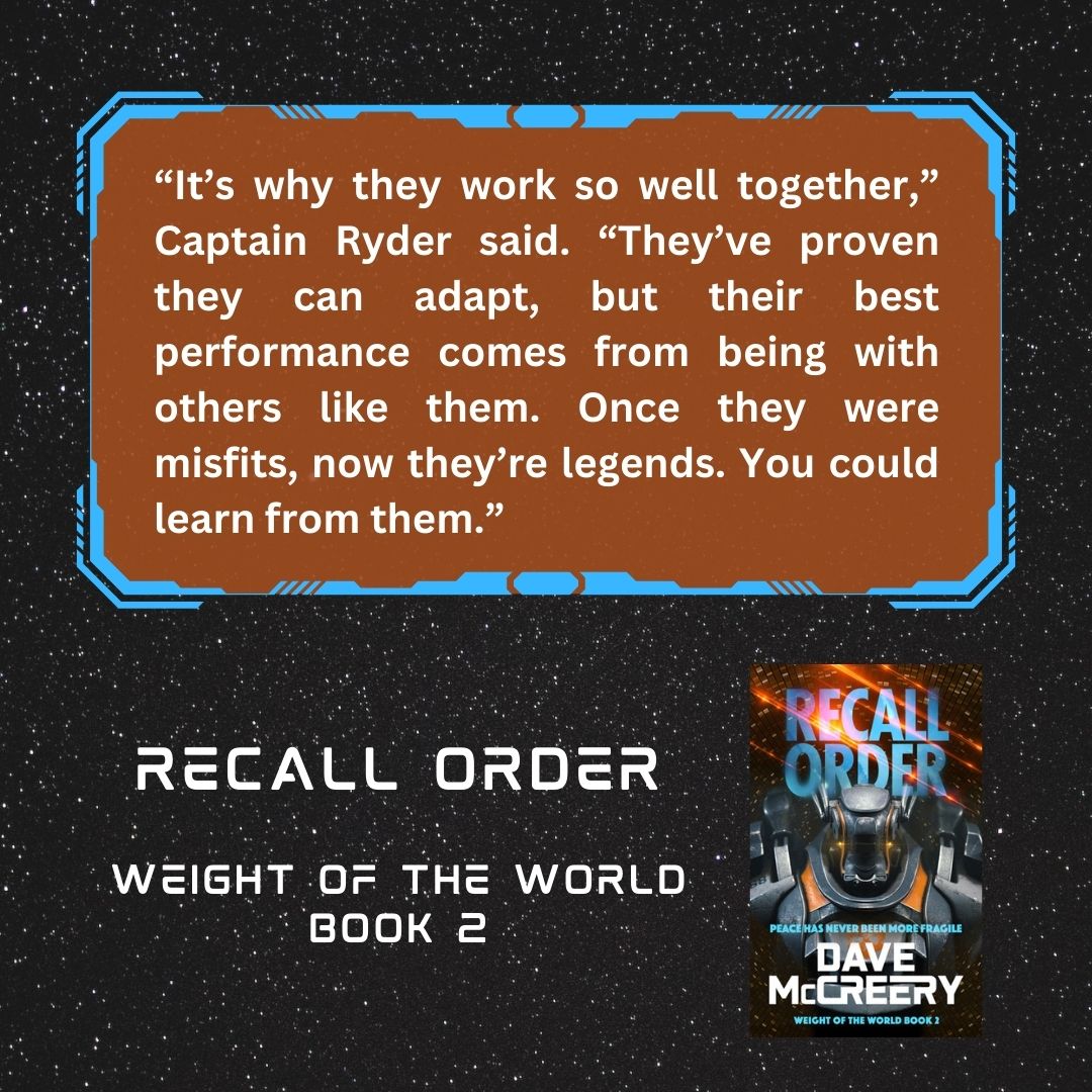 One of my favourite quotes from the series!

Captain Ryder really knows her squad. It took time and patience to get here, but she can take on anything when they stand with her.

Remember, until midnight, all three ebooks are 1.99 (UK/US).

#bookquote #booksale #IndieApril 

🔗👇
