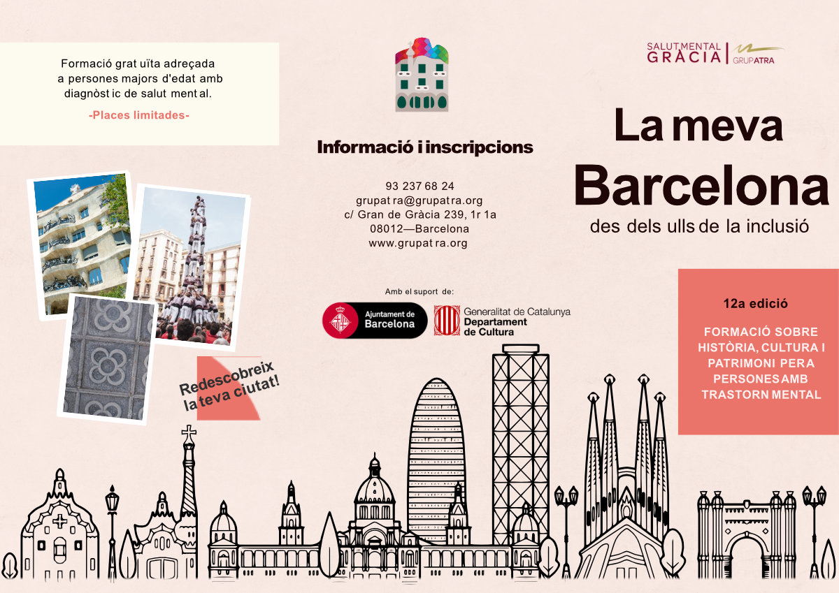 Torna una nova edició, i ja van 12!, de ‘La meva Barcelona, des dels ulls de la inclusió’, un projecte comunitari que fomenta l’empoderament de les persones amb problemàtiques de salut mental.

forumsalutmental.org/ca/noticies/21…