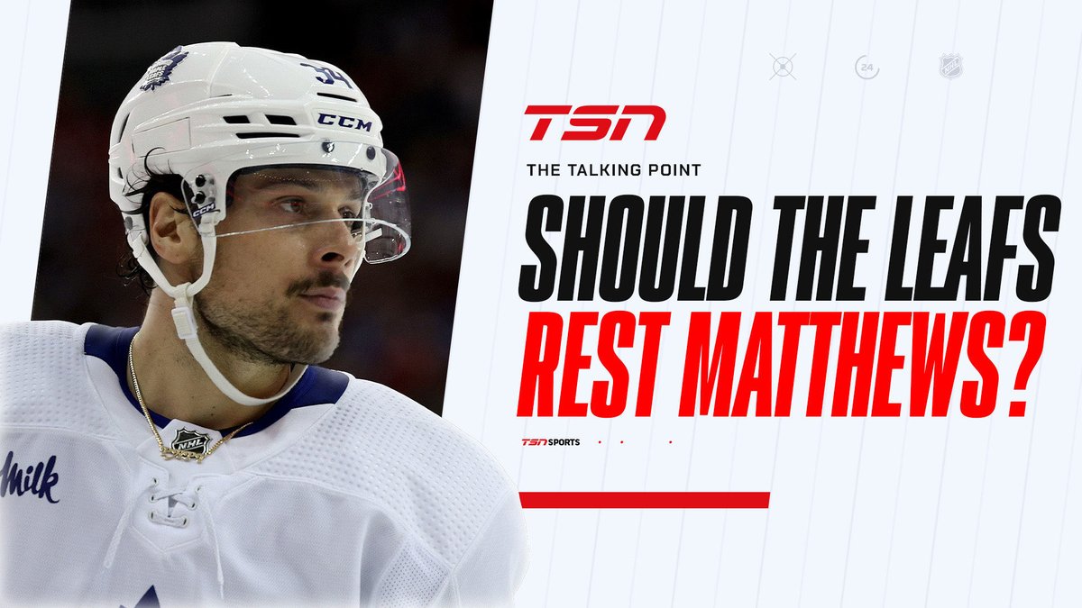 With two games to left play in the regular season, Auston Matthews sits at 69 goals on the year as his hunt for 70 continues. Should Toronto sit their superstar to keep him healthy for the playoffs? More from @MarcMethot3 in The Talking Point: tsn.ca/nhl/video/~290…