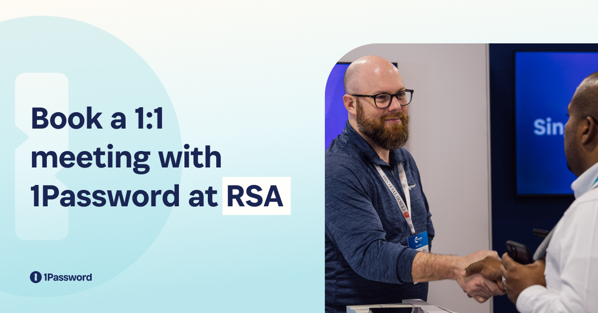 Want to learn why 150,000+ businesses use 1Password to protect their most important data? 🤔 Schedule a meeting for @RSAConference and find out how an enterprise password manager gives the visibility and control you need: bit.ly/4cU5ypA