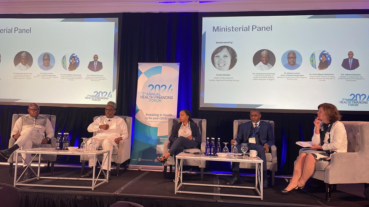 MUwanyiligira's tweet photo. @MeAdamaKamara at the #AHFF showcasing how Cote d’Ivoire has implemented structural reforms through its National Health Insurance Program (#CMU) to align health resources to ensure effective access to quality health services for the entire population, especially the poorest.” https://t.co/fVaNhLw2x3