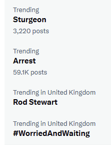 Sturgeon arrests Rod Stewart #WorriedAndWaiting