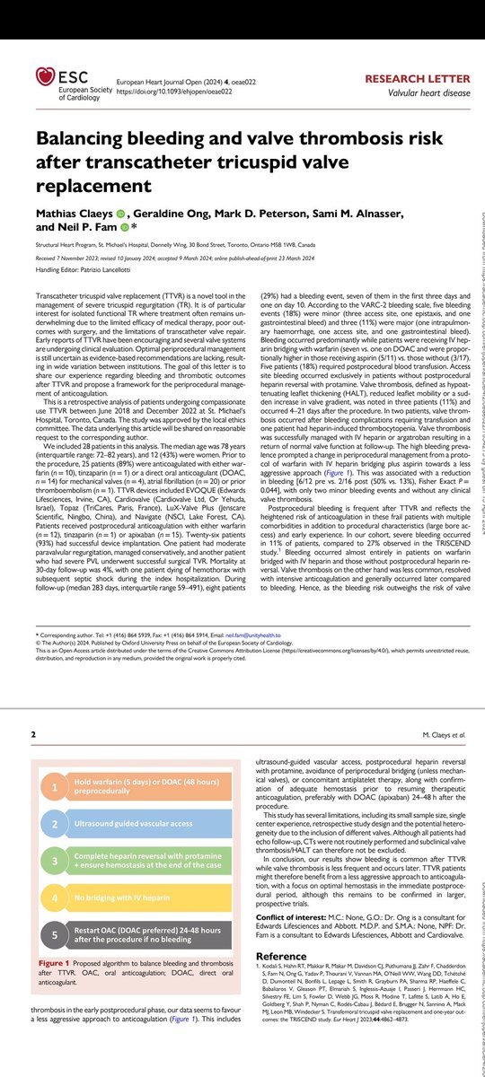 Hot off the press for those interested in improving TTVR outcomes: doi.org/10.1093/ehjope…