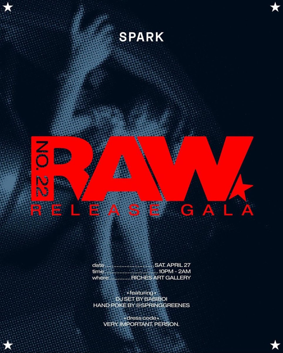 sparkmagazinetx's tweet photo. are you RAW-day for an extravagant night with SPARK? RSVP here https://t.co/rgXFK6SCzZ https://t.co/sxo0Jq9Ntm