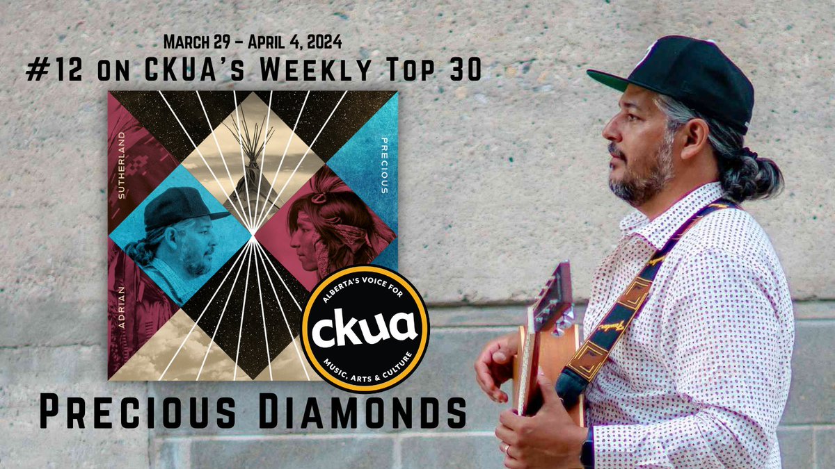 PRECIOUS DIAMONDS is at #12 on the @CKUA Radio Weekly Top 30 charts! A heartfelt thanks to all of the hosts at CKUA who have been spinning tracks, and for the station’s support. 🙏💙 #preciousdiamonds #ckua #canadianradio