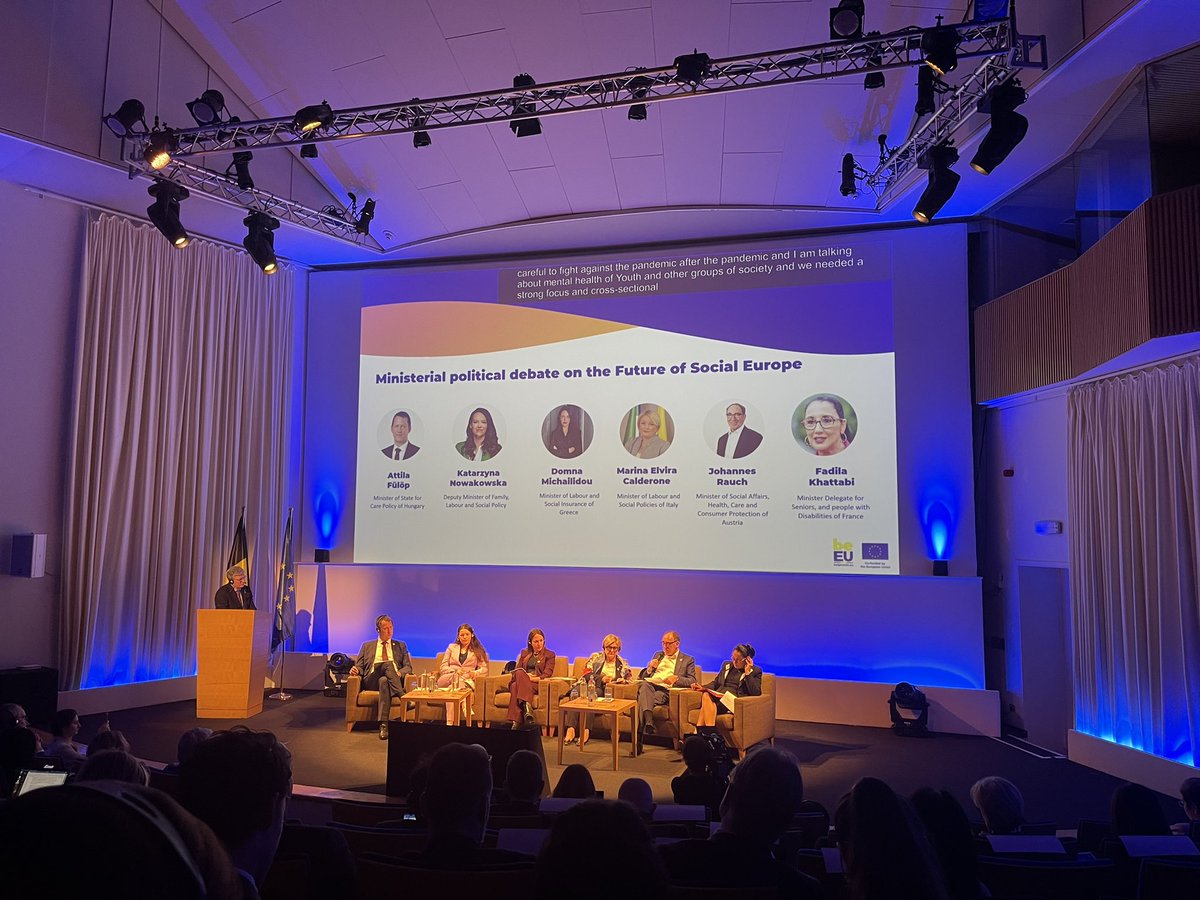 Caroline Costongs (@carocostongs) on Twitter photo At @EU2024BE event on the Future of Social Europe we discuss the European Pillar of #SocialRights.
Minister <a href="/johannes_rauch/">Johannes Rauch</a> from Austria for example confirmed that health and social policy go hand in hand.
Investment in health services is a social investment. Solidarity is key At @EU2024BE event on the Future of Social Europe we discuss the European Pillar of #SocialRights.
Minister <a href="/johannes_rauch/">Johannes Rauch</a> from Austria for example confirmed that health and social policy go hand in hand.
Investment in health services is a social investment. Solidarity is key