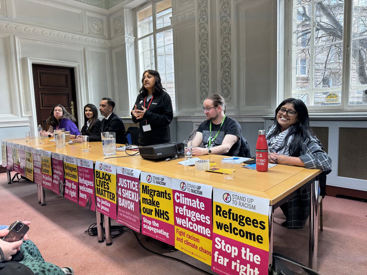 #STUC24 Dundee Fringe Meeting 
@ScottishTUC Congress

Line up of legends! 
Including @AamerAnwar @BayohJustice @zamardzahid @PCS_Scotland @STUC_BWC 
@SUTRScotland 

#StopRwanda #Justice4ShekuBayoh