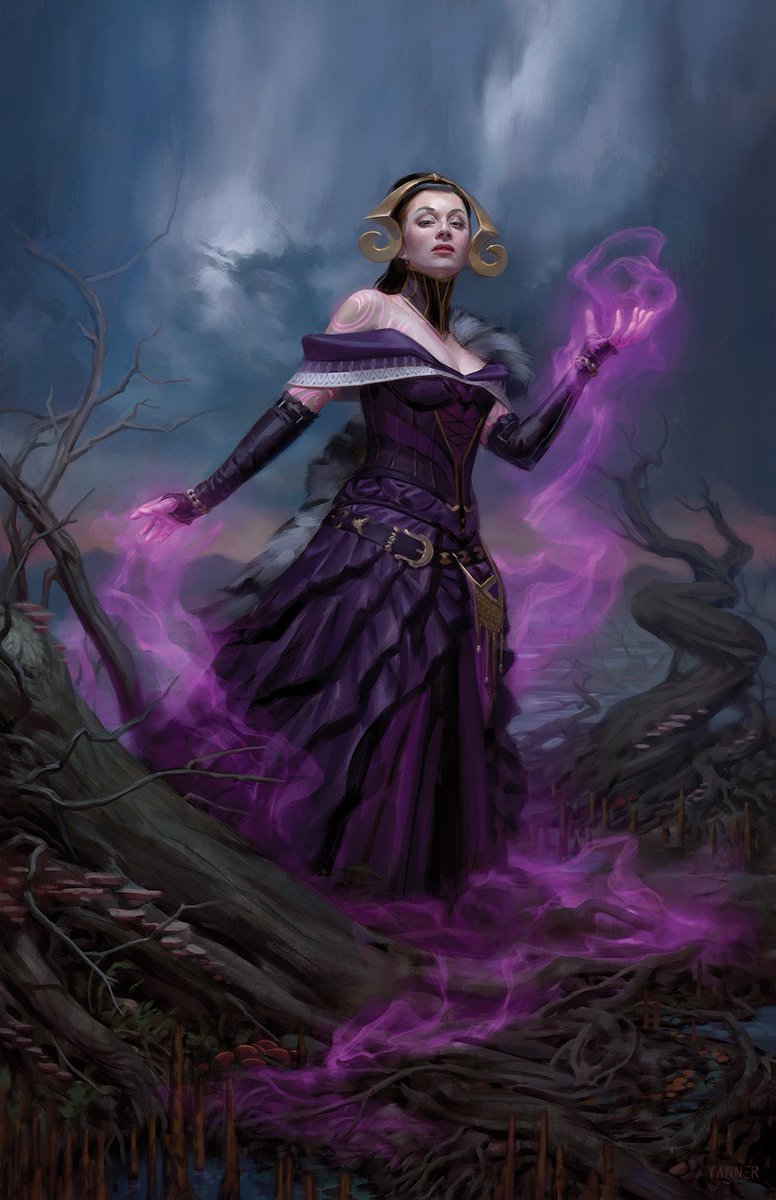 Swamped with work at the moment so thought I’d post one of my favorite pieces 😏 Liliana, Death Mage © 2020 Wizards of the Coast . . . #mtg #magicthegathering