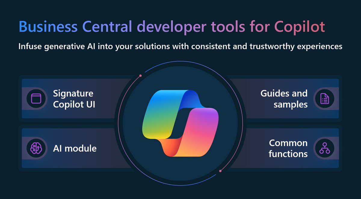 Amazing opportunity! Start using the developer tools for Copilot in BC to infuse AI into your solutions!✨#MSDyn365BC #DirectionsNA2024