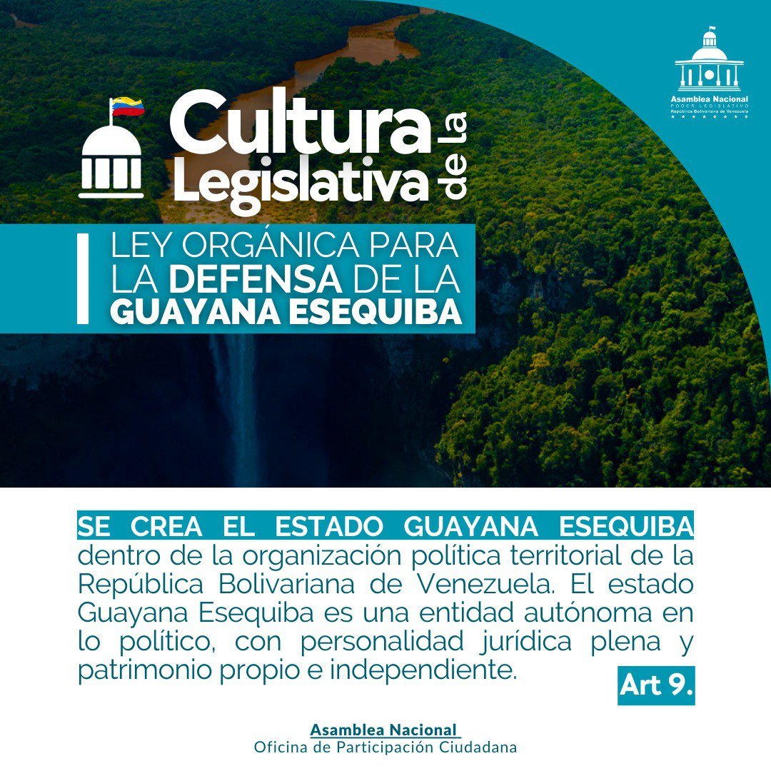 🇻🇪Nuevo estado #15Abr Ley Orgánica para la Defensa de la Guayana Esequiba, establece nueva estructura política territorial. #VamosPaLanteMaduro #DaleConMaduro Día Mundial del Arte