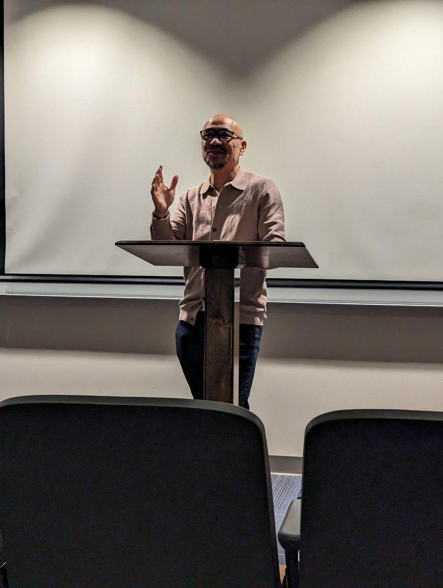 mccullerscenter's tweet photo. Thank you to everyone who came out for the Georgia Poetry Circuit reading by award-winning poet Patrick Rosal! He performed a selection of poems from his poetry collection The Last Thing: New and Selected Poems.
Find out more about Patrick and his work at https://t.co/p9o1DjhKl8! https://t.co/fdkiPeo0oU