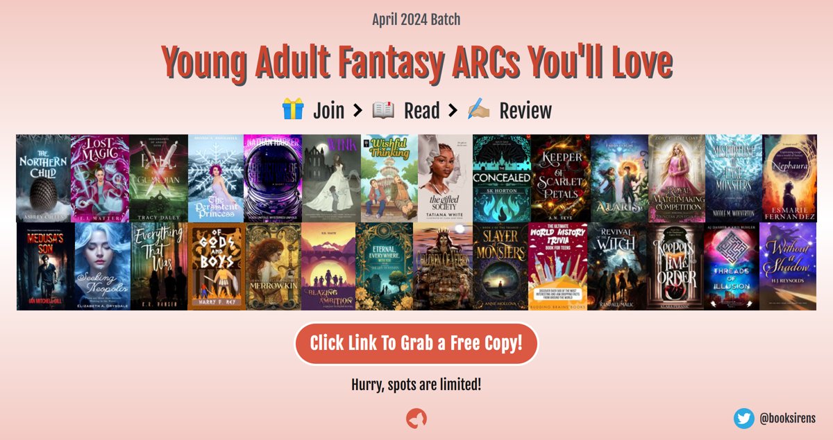 MediaNysa's tweet photo. Young Adult Fantasy ARCs You'll Love - April 2024 https://t.co/4R3K8GHPbz #ARCs #BookReviews via @booksirens https://t.co/5C983oCDbW