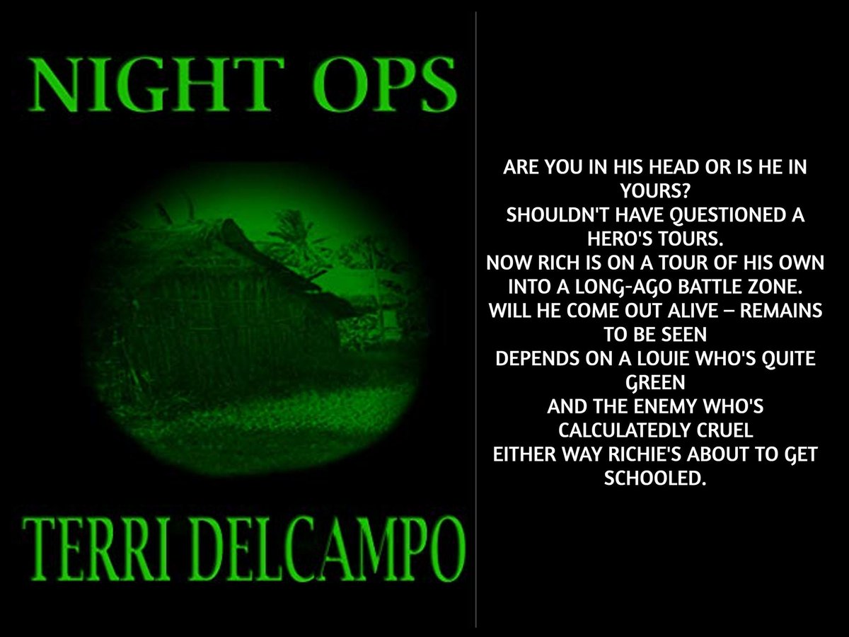 NIGHT OPS - BY TERRI DELCAMPO blazingowlpress.blogspot.com/2024/04/night-… amazon.com/NIGHT-OPS-Terr… #horror #darkfiction #ooky #spooky #occult #novella #ebooks #psychologicalhorror This novella is pure psychological horror the entire way!