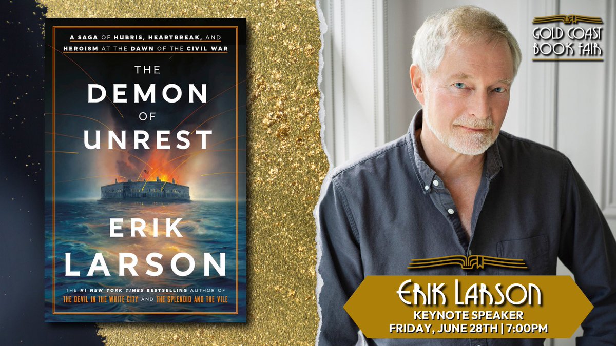 Purchase your tickets for our kick-off event on June 28th. Opening keynote speaker and master of narrative non-fiction, @exlarson, will be joining us in celebration of his latest, The Demon of Unrest.