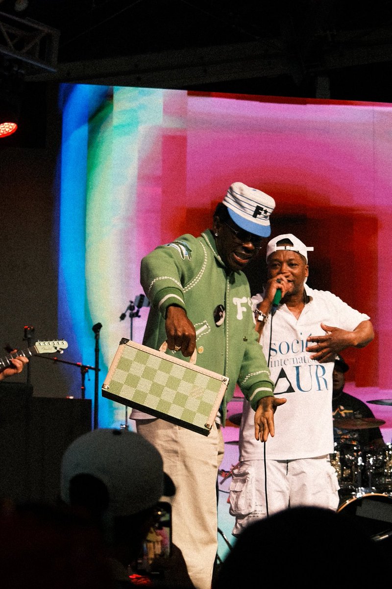 davidTOOLAN_'s tweet photo. My guy @tylerthecreator at @LupeFiasco set yesterday. Photos by me :) https://t.co/FCbolDrwtF
