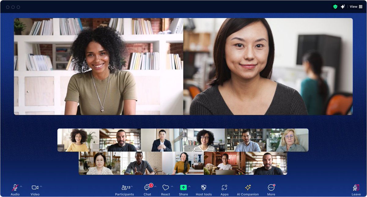 #Zoom Workplace is GA! Let's take a minute and see what's new:

1. Zoom app renamed to Zoom Workplace app, aligning with Zoom's extensive product offerings for collaboration.
2. Zoom desktop app color themes and visual overhaul, offering new color schemes (bloom, agave, and rose)