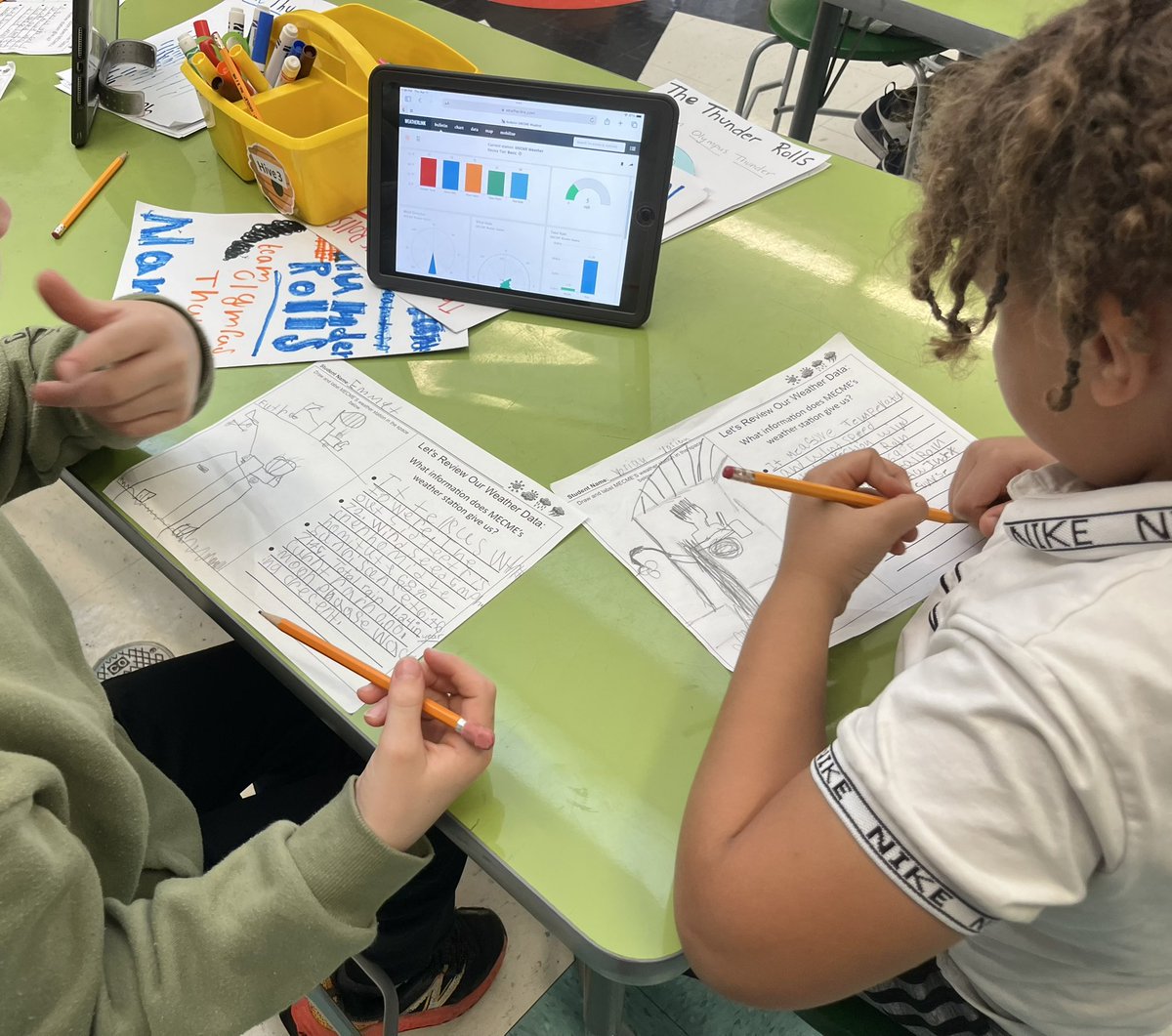 Our second graders <a href="/MECME_School/">MillbrookElem</a> are utilizing the weather station technology to learn more about the current conditions of the atmosphere. <a href="/MrsPearsonNC/">Faye Pearson</a>