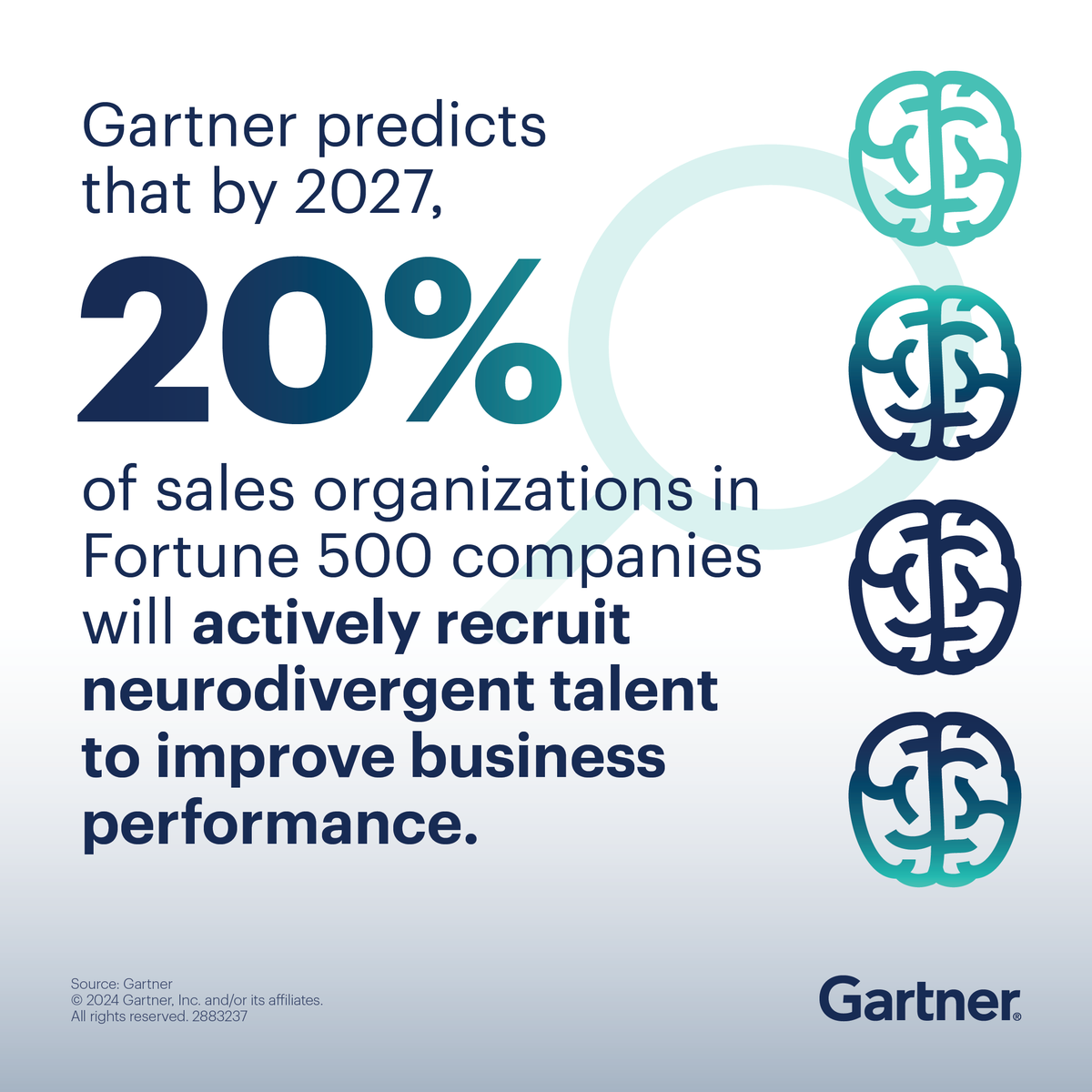 It's important to explore the untapped potential of neurodiverse sellers and harness their unique abilities to thrive in the dynamic landscape of B2B sales. Download the Gartner Chief Sales Officer Quarterly: gtnr.it/4aBbmlT #GartnerSales #CSO #Sales #Neurodiversity