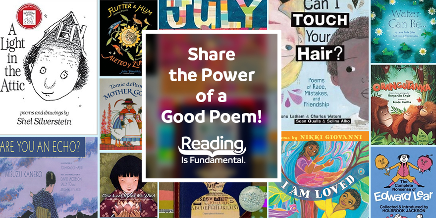 April is National Poetry Month. Make poetry accessible for even the youngest readers with our suggested titles and book resources. Check out RIF's collection which also features downloadable activities, lesson plans, puzzles, and more. Visit: rif.org/literacy-centr… #ReadwithRIF