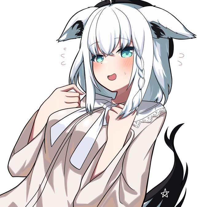 テレテレ フブちゃんさん 
#絵フブキ 