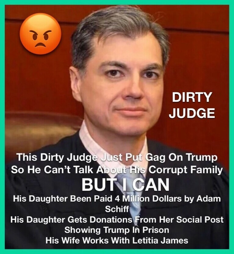 CoVet_81's tweet photo. Despite his efforts to quiet Trump, he cannot silence the voice of the American people. Liberals abide by selective laws, only enforcing those that suit their agenda while silencing and targeting those who reveal their corrupt practices.
#Trump2024ToSaveAmerica https://t.co/VGvjWj8ESD