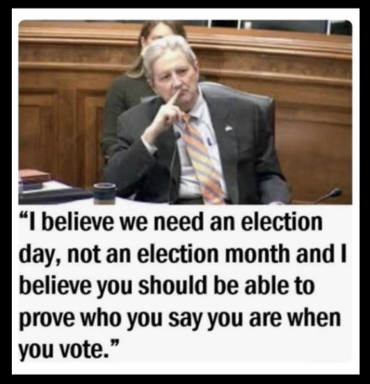 Do you agree with Kennedy that we should vote only on election day with voter ID, or should we go after the early vote which is what the current RNC chairs are advocating?