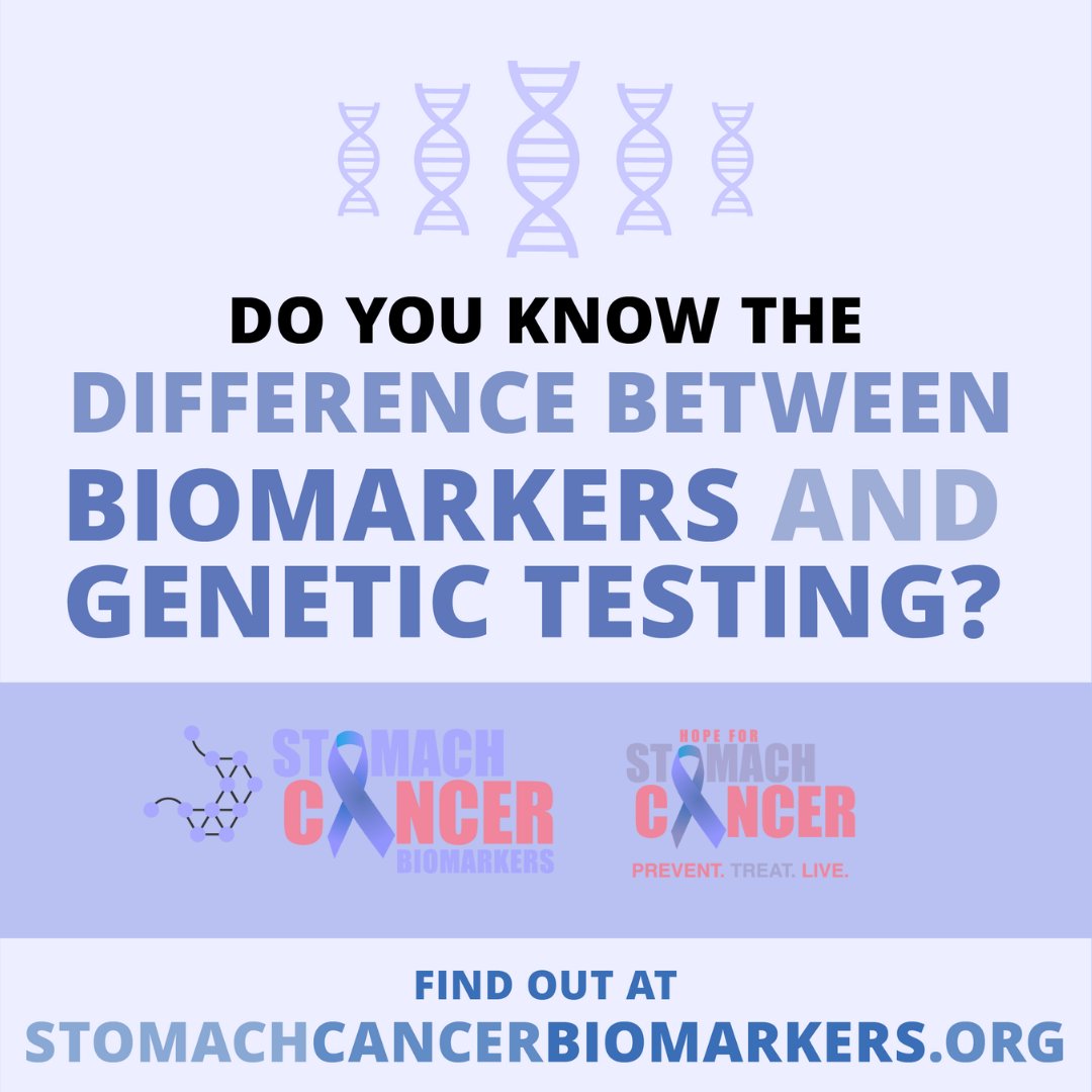 There is so much value in biomarker testing. Stomach cancer patients taht know their biomarkers are better equipped to fight. Learn more at stomachcancerbiomarkers.org