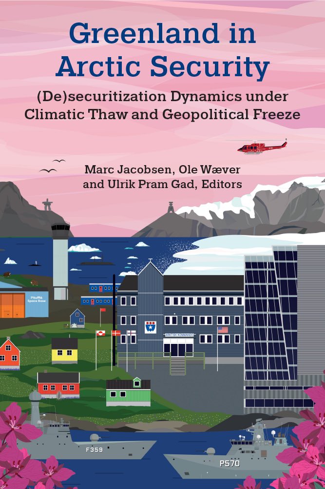 “Greenland is the most dynamic piece in the new Arctic security jigsaw puzzle” says #securitization scholars @MarcArctic @ole_waever @UlrikPG in new book, discussed in depth on podcast. Also analyze Nuuk-Cph-WashDC dynamics podcasts.apple.com/se/podcast/pol… @fak_dk @UofMPress @PolsciCph