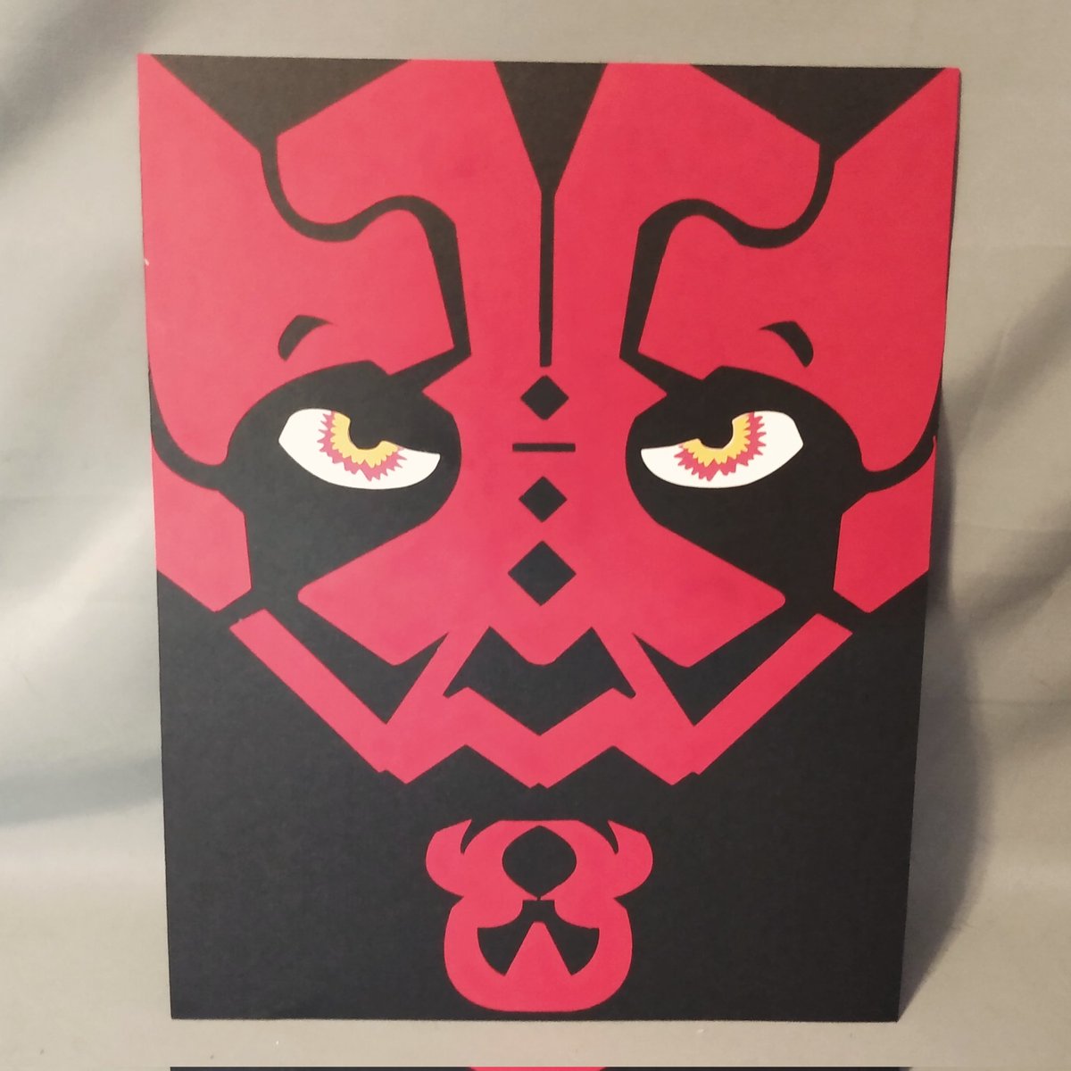 I thought I'd try something different with some Not Really Prints. I was really proud of this Darth Maul, so he ended up as the first. An 8x10 'print' limited run of 5. 

#starwars #darthmaul #papercrafts #papercraft #artprint #handmade #cubedudes