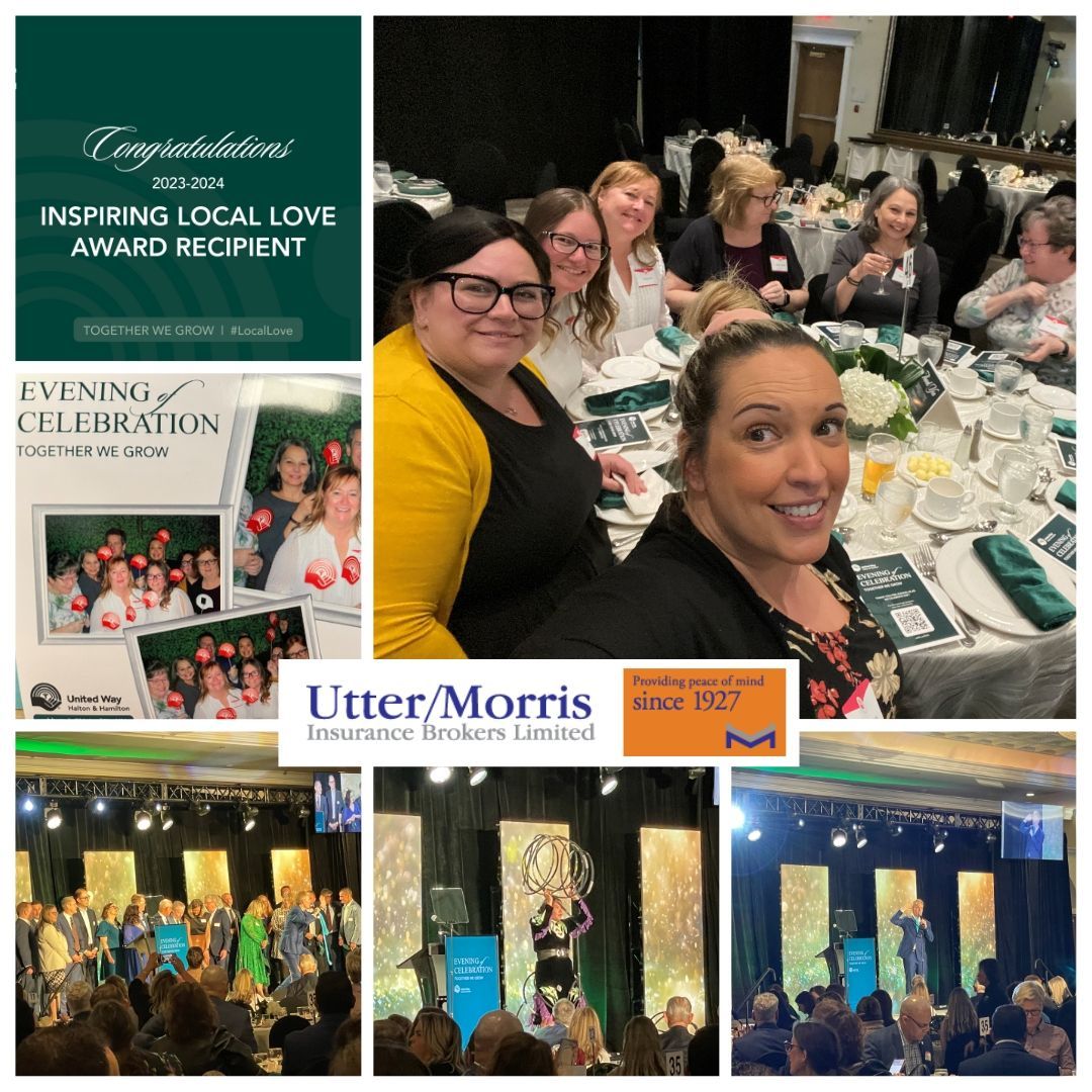 This weekend, Our Utter Morris team attended and sponsored the United Way Halton & Hamilton (UWHH) Evening of Celebration. We are thankful and proud to be the recipients of the Inspiring Local Love Award! This year a total of $12,500,000 was raised! Thank you, United Way!
