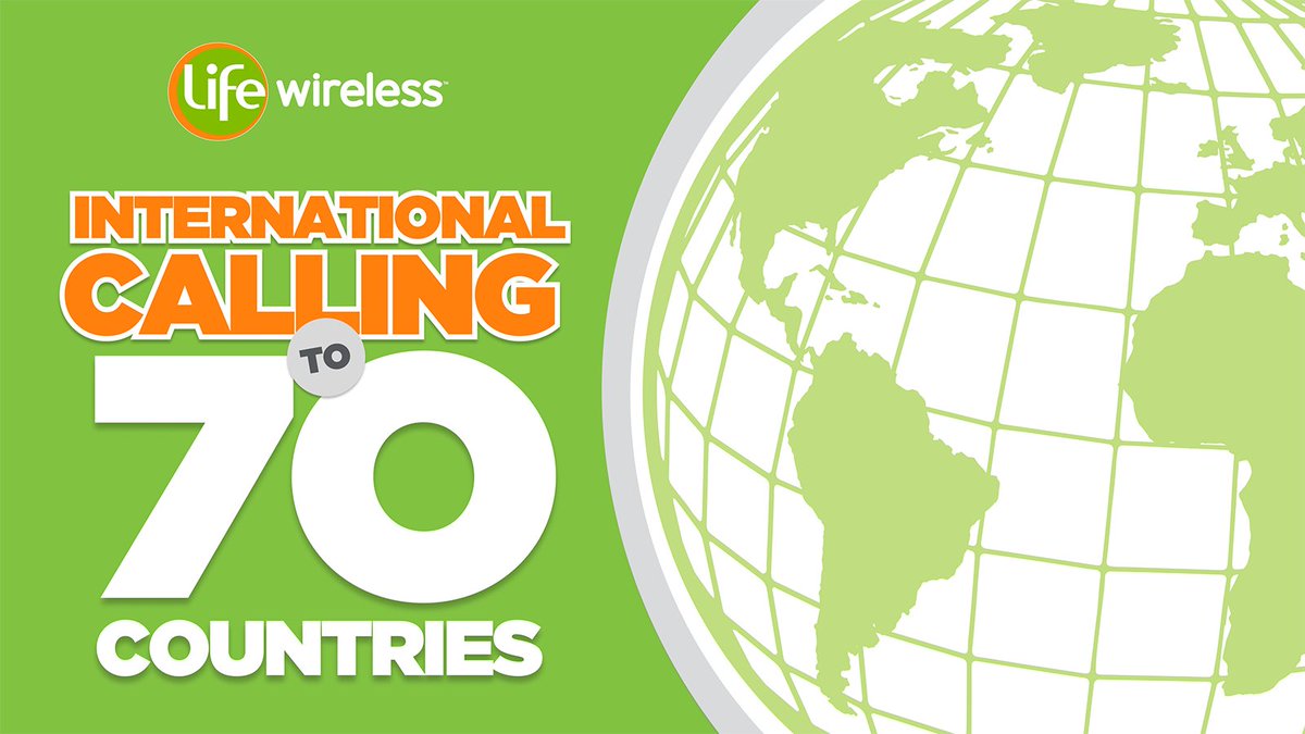 Do you have family or friends in other countries? With Life Wireless, you get a special offer calling credit, and afterward it’s just CENTS per minute (or free, depending on the country), to over 70 countries! Learn more: ow.ly/Xo2o50RbNbu