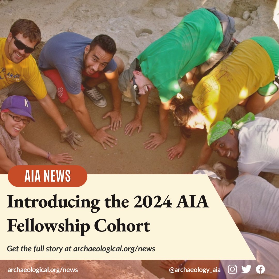 Meet this year’s cohort of AIA Fellowship winners! These 7 scholars are about to embark on journeys around the world to pursue research, data collection, and writing about their fellowship projects. You can learn all about their work on our website HERE: archaeological.org/introducing-th…