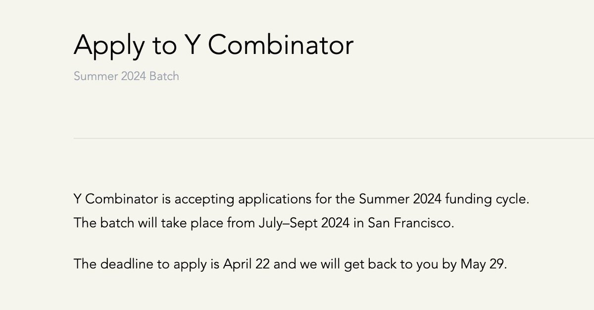 The deadline for @ycombinator's summer batch is in a week, and if you are a founder looking for resources, articles, alum applications, etc, I got you covered 💯 Here's a thread that comes with everything you need to apply 👇