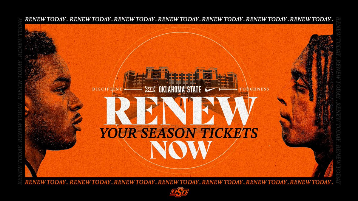 Today is the LAST DAY to renew your season tickets! You have until 5 pm, don’t miss out on this season! okla.st/F24Renewals