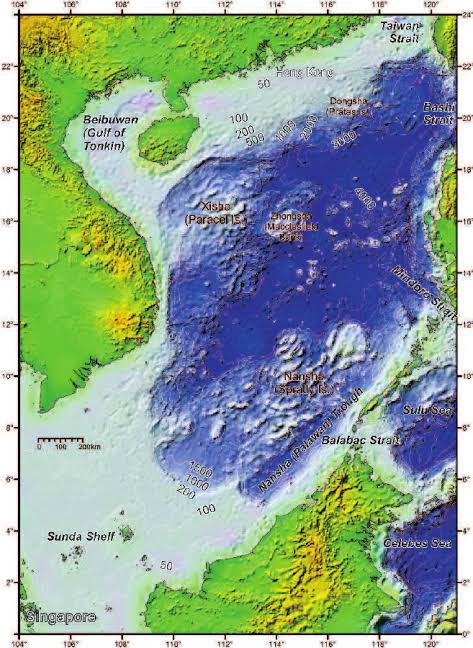 These depth maps will explain why bay of bengal and southern indian ocean is such a gods gift to the yindu as a ssbn ssn playpen. Notice how deep BoB is with shelf dropping like a cliff from our bases 1/3