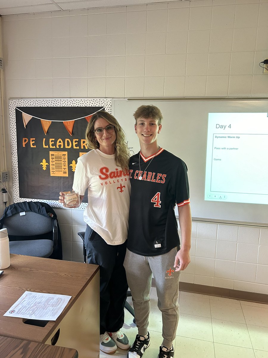 Thank you Mrs. McCullagh for being an amazing teacher! <a href="/stce_baseball/">St. Charles East Baseball</a> <a href="/STCECoachMac/">Coach McCullagh</a>