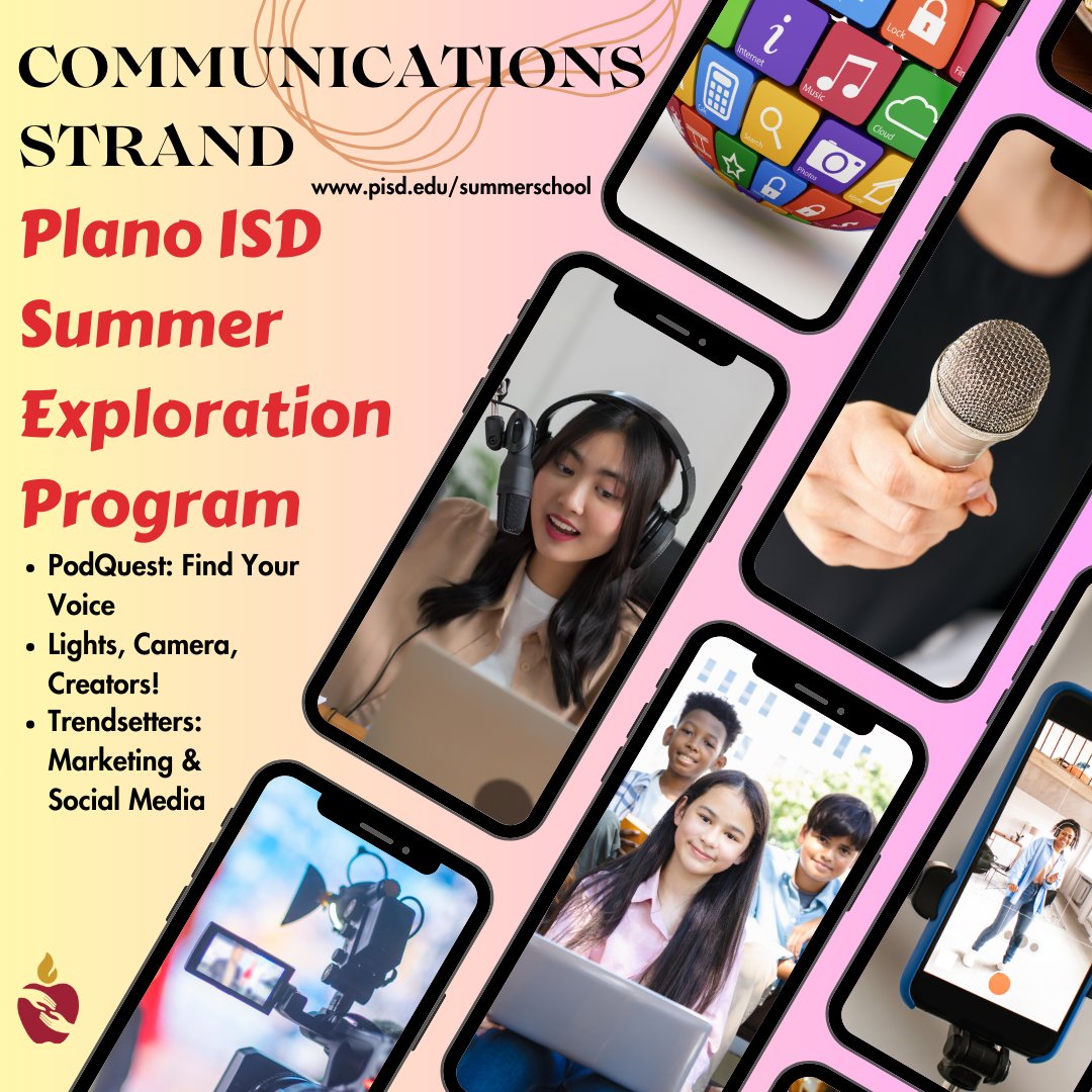 🚨 REMINDER 🚨 The deadline to Sign up for Plano ISD's exciting Middle School Summer Exploration featuring S.T.E.M, Humanities and Communications programs is 𝘁𝗵𝗶𝘀 𝗙𝗿𝗶𝗱𝗮𝘆, 𝗔𝗽𝗿𝗶𝗹 𝟭𝟵! Learn more and register: pisd.edu/summerschool #LevelUpPlanoISD