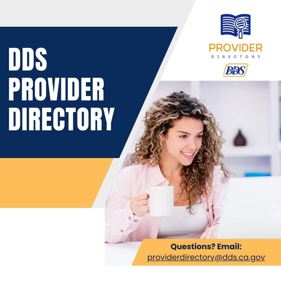 CaliforniaDDS's tweet image. Attention service providers! DDS is rolling out Phase 1 of its new #ProviderDirectory in Spring/Summer 2024. This means you&apos;ll have the option to view and validate your information right from an online portal. Don&apos;t miss out! For more information go to rb.gy/7slqs0.