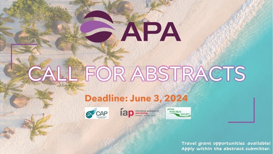 Don't miss your chance to present your pancreas research at APA/JPS/CAP/IAP 2024 in Hawaii! @aliyeuc @DrASalujaLab Submit Here: tinyurl.com/ycx9fj7e