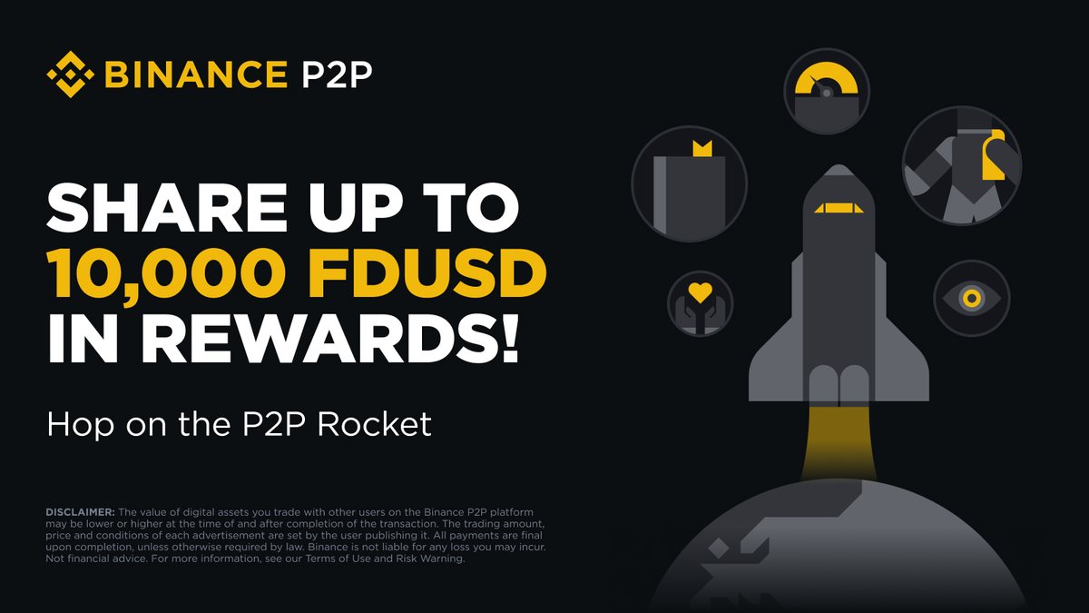 Now is your chance to hop on the P2P Rocket & Share Up To 10,000 FDUSD in rewards! Know more 👉🏻 ow.ly/AZic50Rgse1