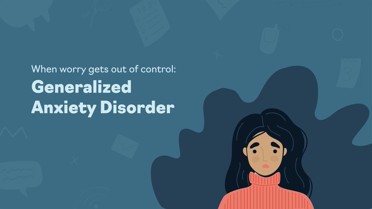 While occasional worry is a normal part of life, if you find yourself extremely worried about everyday things to the point where it is interfering with your life, you may have GAD. Learn more about the signs and symptoms of GAD here: bit.ly/3JfR2ed