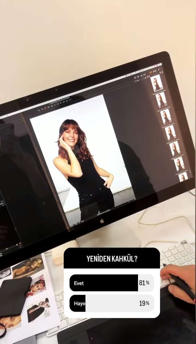 'Yeniden kahkül?' Kesinlikle Evet!✨🤍
#AslıEnver