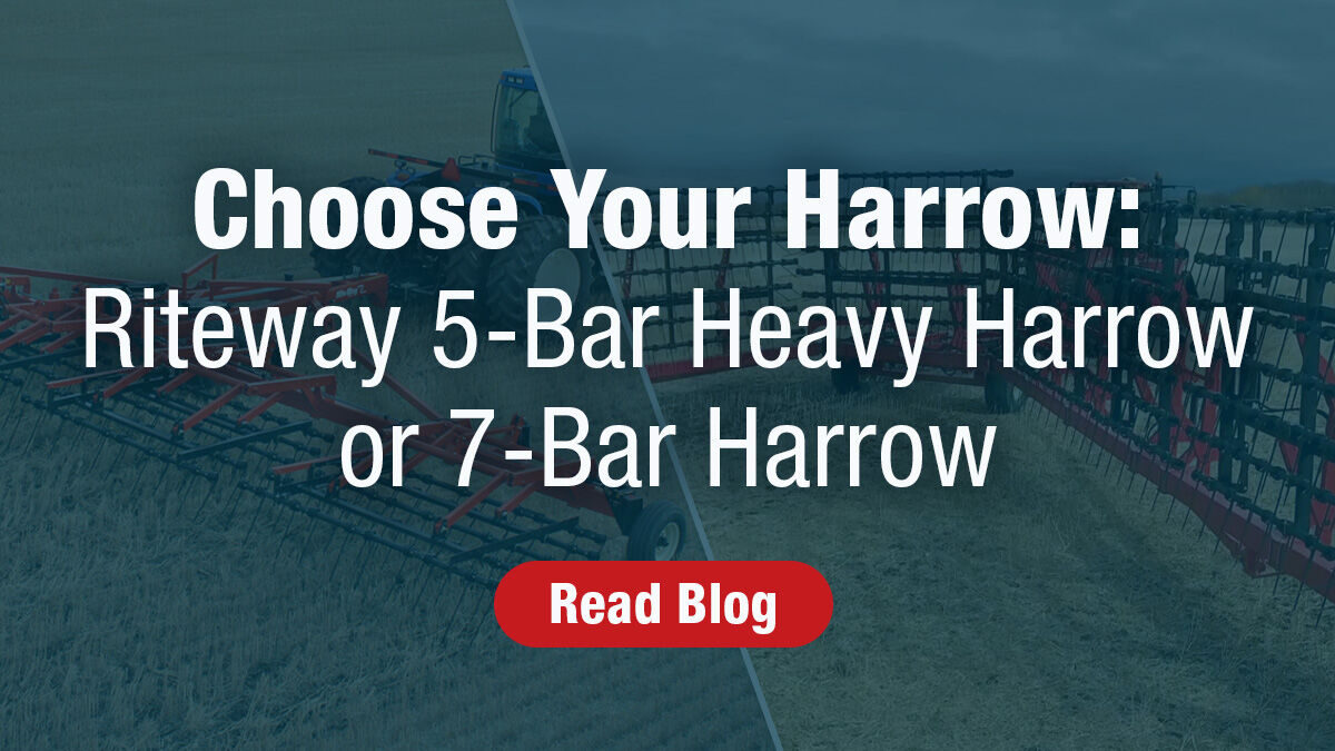 Thinking of buying a @RiteWayMfgCo harrow but unsure if the 5-bar or 7-bar model is right for you? It all depends what kind of fieldwork you need to do. Read our latest blog to learn more about the features and benefits of each option. Learn more: flaman.com/r/harrow-blog