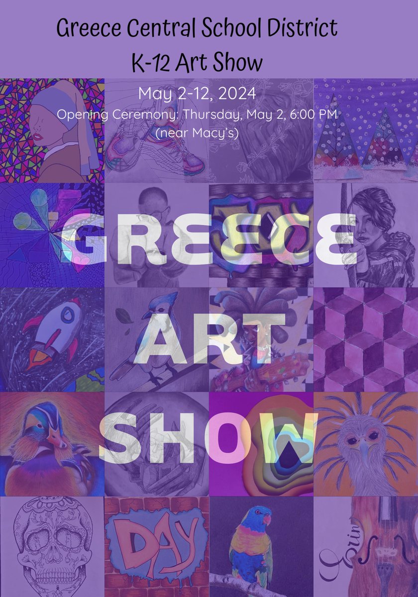 Mark your calendar for the @GreeceCentral ART SHOW!! @lampman_kelly @AfarianCourtney @GCSDcommschools @GCSDsuper @andreamckenna79