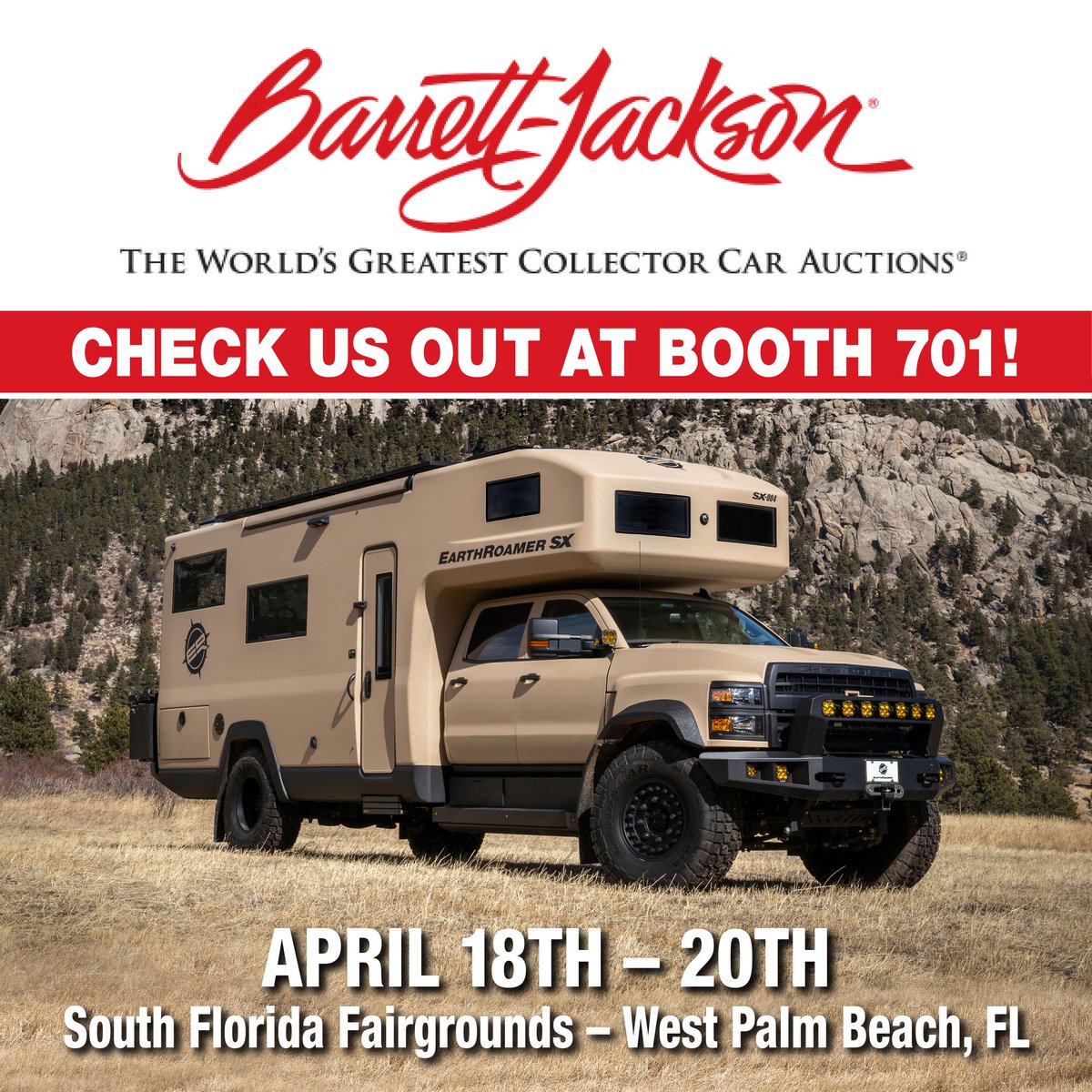 We are very excited to be at Barrett Jackson Palm Beach this weekend! We can be found in booth 701. We hope to see everyone there!