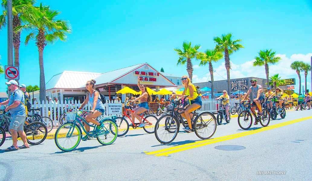 🚲 Hop on your beach cruiser and join the meet up at the Ocean Deck Restaurant & Beach Bar in Daytona Beach for the 11th Annual Beach Bike Bar Crawl on April 20 from 9 am-2 pm. Enjoy good vibes, music & fun! 🍹Register here: bit.ly/4aIF2xA #LoveDaytonaBeach🏖️ #LoveFL☀️